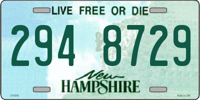 NH license plate 2948729