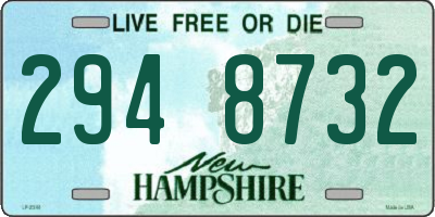 NH license plate 2948732