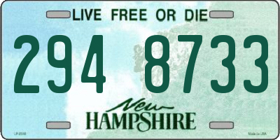 NH license plate 2948733