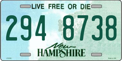 NH license plate 2948738
