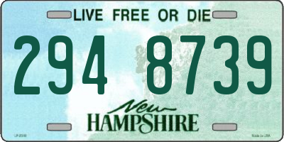 NH license plate 2948739