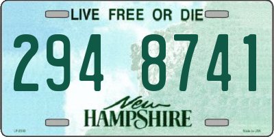 NH license plate 2948741