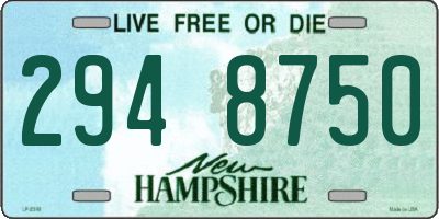 NH license plate 2948750