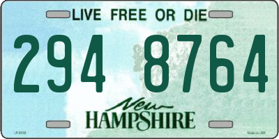 NH license plate 2948764
