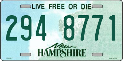 NH license plate 2948771