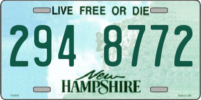 NH license plate 2948772