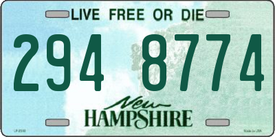 NH license plate 2948774