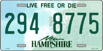 NH license plate 2948775