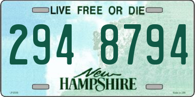 NH license plate 2948794