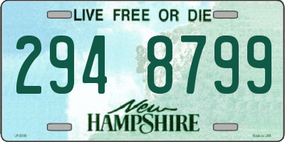 NH license plate 2948799