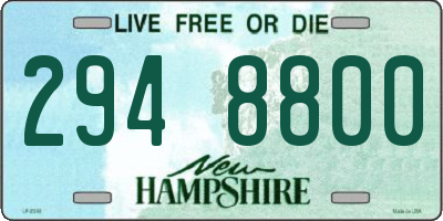 NH license plate 2948800