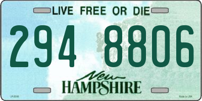 NH license plate 2948806
