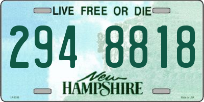 NH license plate 2948818
