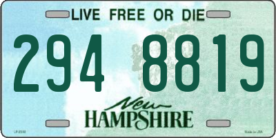 NH license plate 2948819