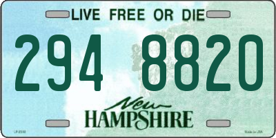 NH license plate 2948820