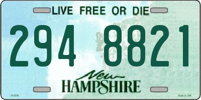 NH license plate 2948821