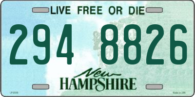 NH license plate 2948826