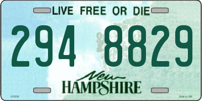 NH license plate 2948829