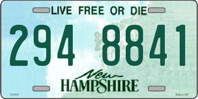 NH license plate 2948841