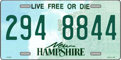 NH license plate 2948844