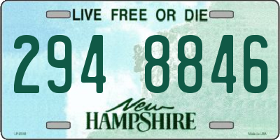 NH license plate 2948846