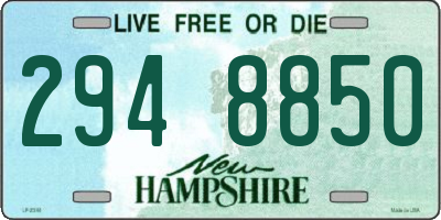 NH license plate 2948850
