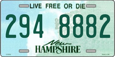 NH license plate 2948882
