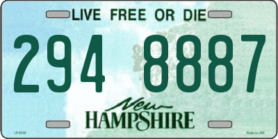 NH license plate 2948887