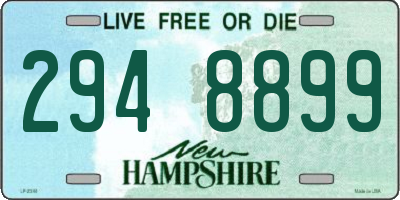 NH license plate 2948899