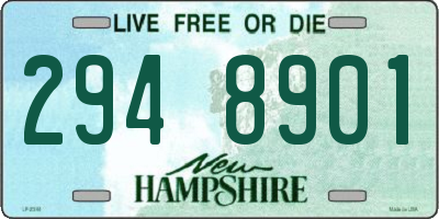 NH license plate 2948901