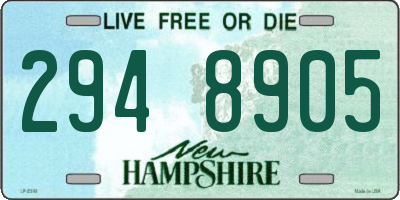 NH license plate 2948905