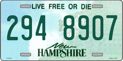 NH license plate 2948907