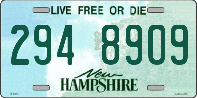 NH license plate 2948909