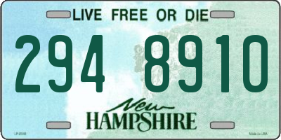NH license plate 2948910