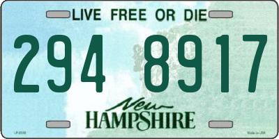 NH license plate 2948917
