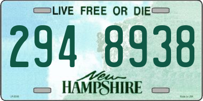 NH license plate 2948938