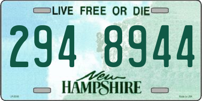 NH license plate 2948944