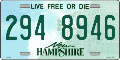 NH license plate 2948946
