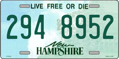 NH license plate 2948952