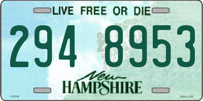NH license plate 2948953