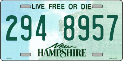 NH license plate 2948957