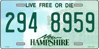 NH license plate 2948959