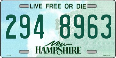 NH license plate 2948963