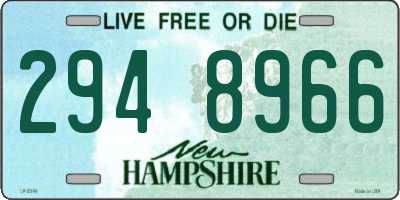 NH license plate 2948966
