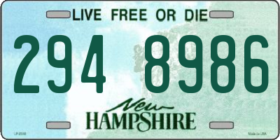 NH license plate 2948986