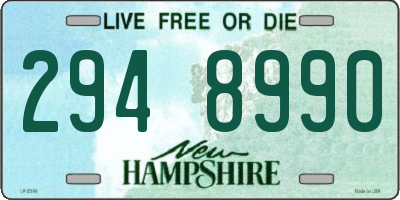 NH license plate 2948990