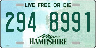 NH license plate 2948991