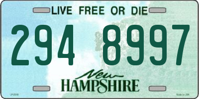 NH license plate 2948997