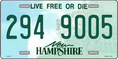 NH license plate 2949005