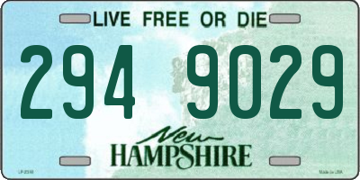 NH license plate 2949029